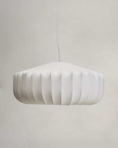 Somar ceiling lamp made with synthetic fibres and steel rods Ø76cm