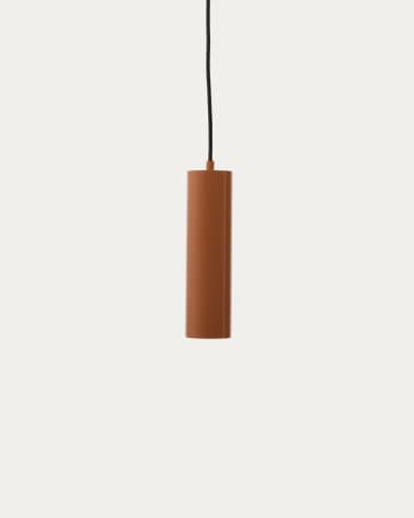 Suspension Andia en aluminium avec finition peinte terracotta
