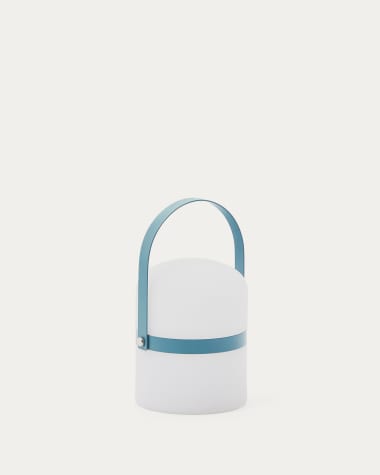 Lampada da tavolo LED Mini Ridley in polietilene blu