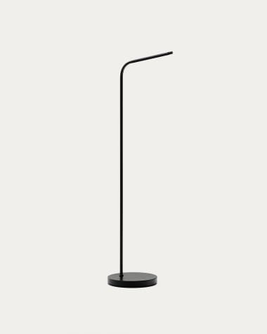 Nali metal portable lamp stand in a black painted finish