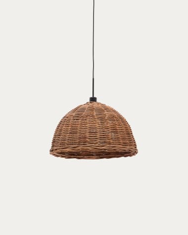 Abat-jour Jornets pour suspension en rotin, finition naturelle Ø 50 cm