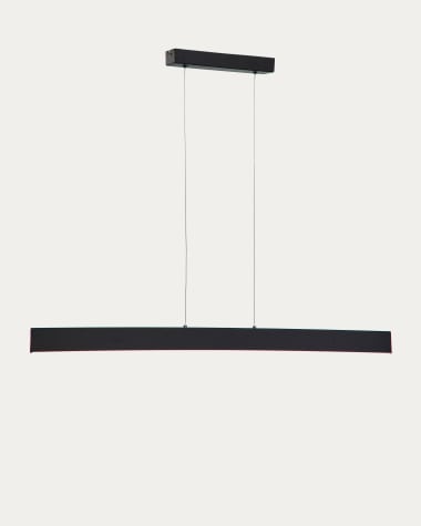 Lampada da soffitto Boadella finitura nera