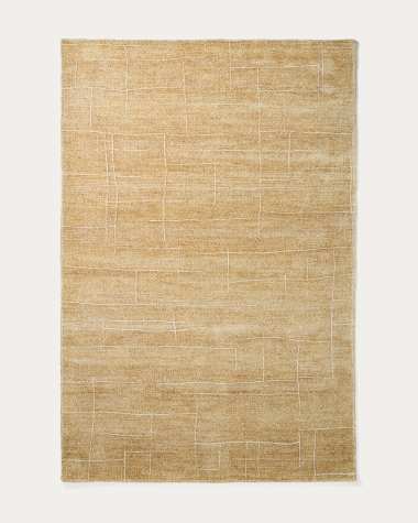 Luadia cotton cushion cover with ecru pleated detail 30 x 50cm