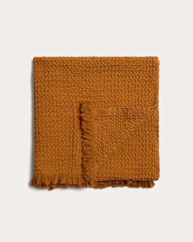 Tarilo maroon 100% cotton pleated cushion cover 50 x 50 cm