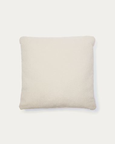 Martina fire-retardant green chenille cushion 47 x 36 cm