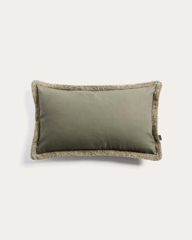 Olinan cushion cover with beige bouclé detailing 30 x 50 cm