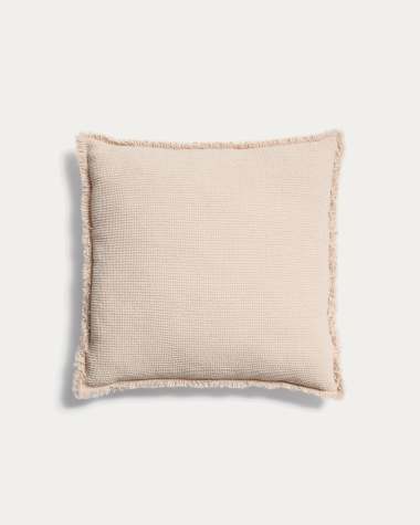 Martina green chenille cushion 60 x 52 cm