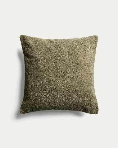Martina ecru chenille cushion 47 x 36cm
