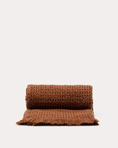 Riena beige cotton and viscose cushion cover 40 x 60cm