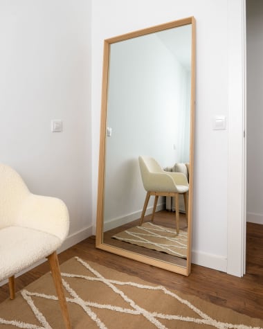 Nerina mirror natural finish 80 x 180 cm