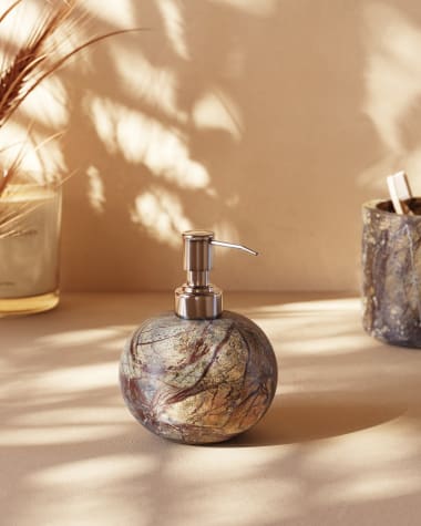 Spalsh beige marble soap dispenser