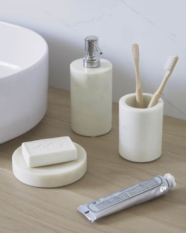 Elenei marble soap dispenser