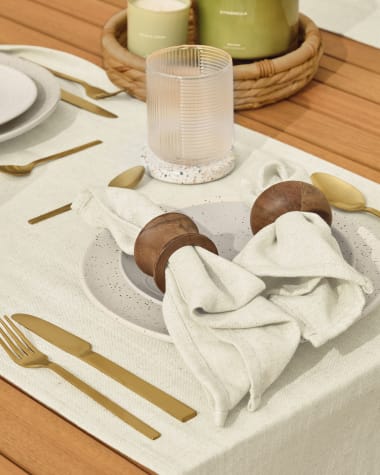 Lite 16-piece golden cutlery set gold