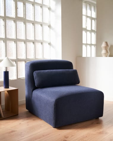 Neom seat module in blue, 75 cm