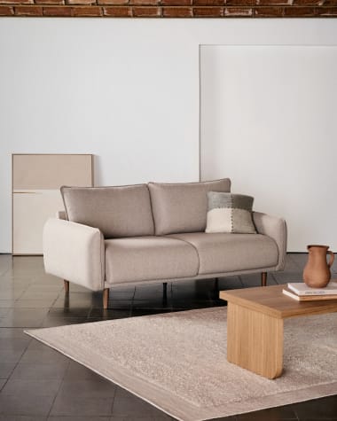 Carlota 2-seater sofa in beige, 184 cm