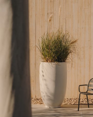 Aiguablava White Cement Planter Ø 75 cm