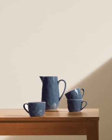 Pontis milk jug in blue porcelain