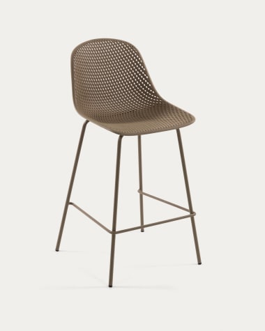 Taboret Quinby beżowy wysokość 75 cm