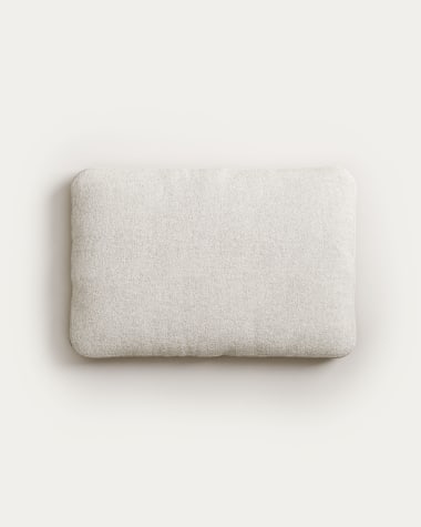 Blok cushion in white boucle, 40 x 60 cm FR