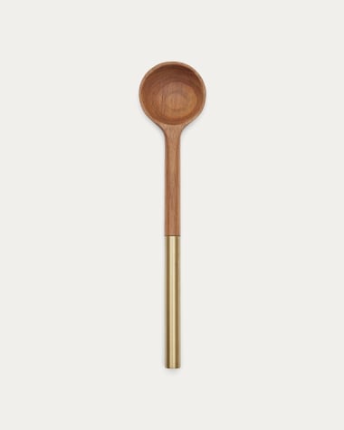 Spatola da cucina rotonda Sataya in legno di acacia FSC 100%