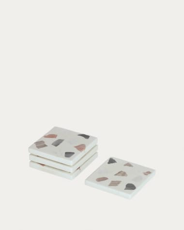 Set Temira di sottobicchieri in terrazzo multicolore