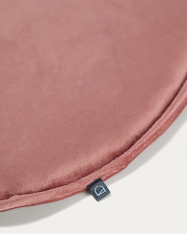 Rimca Sitzkissen, rund, Samt, rosa, Ø 35 cm
