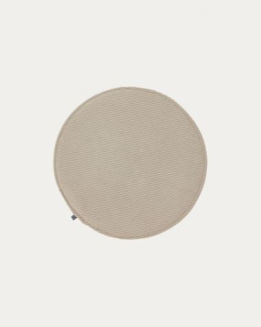 Sora Sitzkissen, rund, Cord, taupe, Ø 35 cm