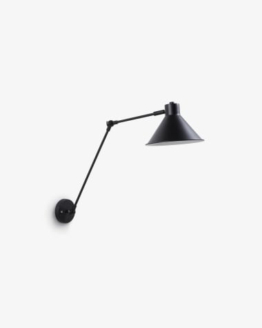 Dione Wandleuchte, schwarz