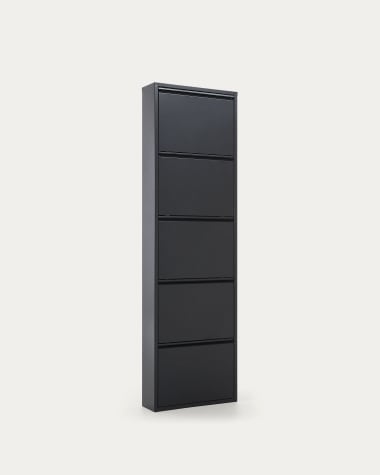 Meuble à chaussures Ode 50 x 168,5 cm 5 portes gris foncé