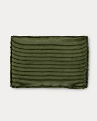 Blok Kissen breiter Cord grün 40 x 60 cm