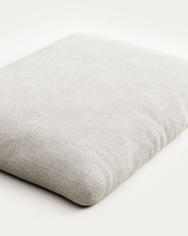 Blok cushion in white fleece, 50 x 60 cm FR
