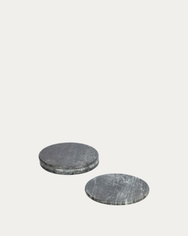 Set di 4 sottobicchieri Tresa grigio