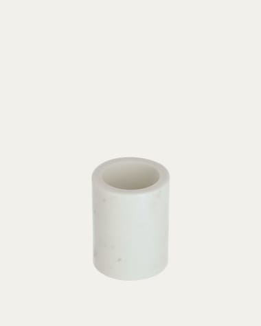 Copo escova de dentes Elenei de mármore branco