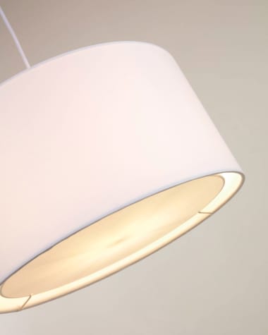 Santana Lampenschirm weiß mit weißem Diffusor Ø 50 cm