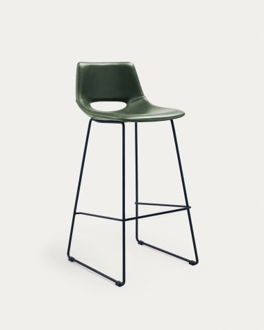 Tabouret Zahara en polyuréthane vert hauteur 76 cm