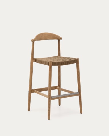 Taboret Nina z litego drewna akacjowego wysokość 76 cm