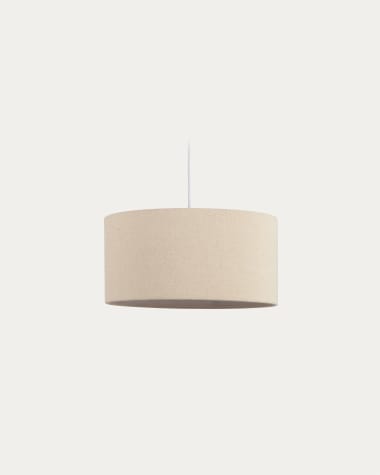 Nazli kleiner Lampenschirm aus Leinen mit beigem Finish Ø 40 cm