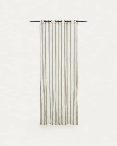 Marza curtain in natural and beige, 140 x 260 cm