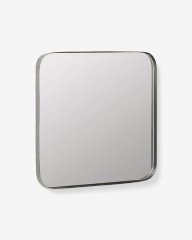 Marco black metal wall mirror 40 x 40 cm