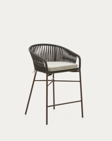 Taboret Yanet z liny wysokość 65 cm zielony