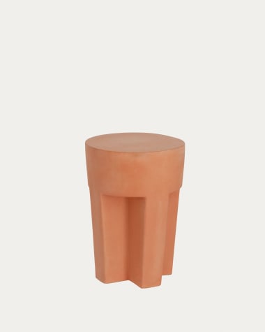Tavolino Vilena terracotta Ø 33 cm