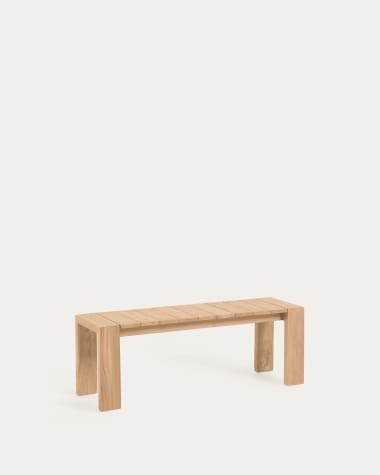 Ławka ogrodowa Victoire z litego drewna tekowego 135 cm