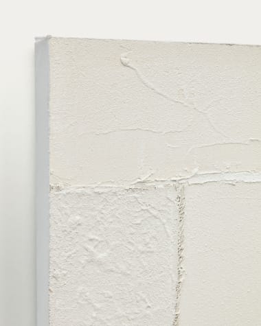 Pineda set of 2 abstract canvases in white, 30 x 40 cm