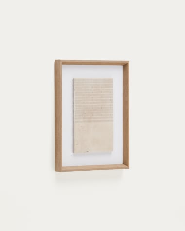 Sormina picture with brown stripes at the top 30 x 40 cm