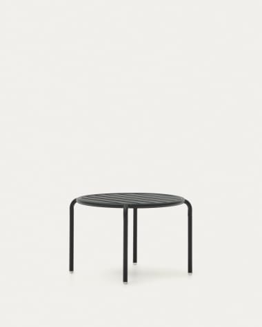 Joncols aluminium side table in powder coated grey finish, Ø 60 cm