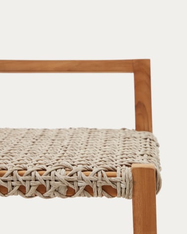 Taboret Giverola z litego drewna tekowego 80 cm