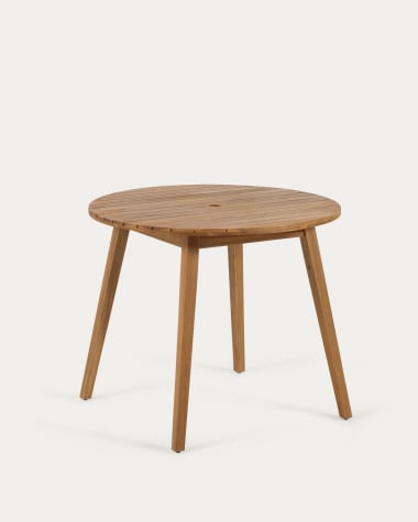 Tavolo Vilma da esterno rotondo in legno massello di acacia Ø 90 cm FSC 100%