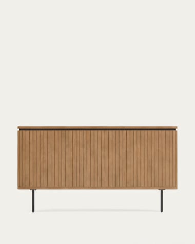 Tête de lit Licia en bois de manguier et métal peint noir pour lit de 180 cm
