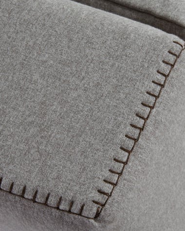 Arty pouffe bed in light grey, 70 x 89 (200) cm