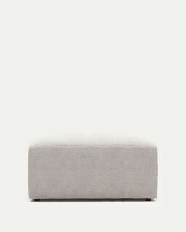 Blok footrest in white boucle 90 x 70 cm FSC Mix Credit FR